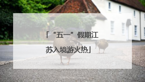 “五一”假期江苏入境游火热