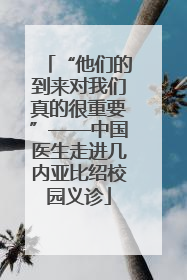 “他们的到来对我们真的很重要”——中国医生走进几内亚比绍校园义诊