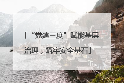“党建三度”赋能基层治理，筑牢安全基石