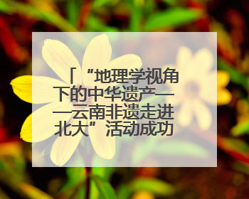 “地理学视角下的中华遗产——云南非遗走进北大”活动成功举办
