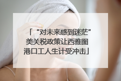 “对未来感到迷茫” 美关税政策让西雅图港口工人生计受冲击
