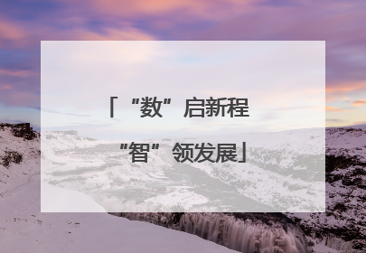 “数”启新程 “智”领发展