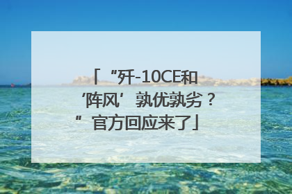 “歼-10CE和‘阵风’孰优孰劣？”官方回应来了