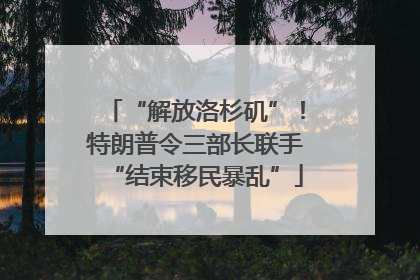 “解放洛杉矶”！特朗普令三部长联手“结束移民暴乱”
