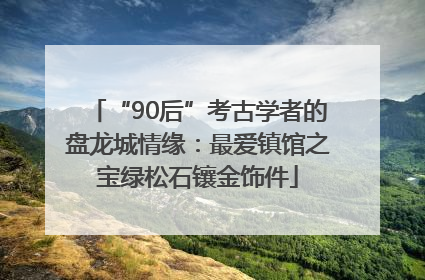 “90后”考古学者的盘龙城情缘：最爱镇馆之宝绿松石镶金饰件