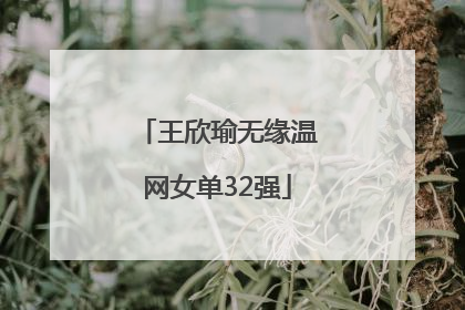 王欣瑜无缘温网女单32强
