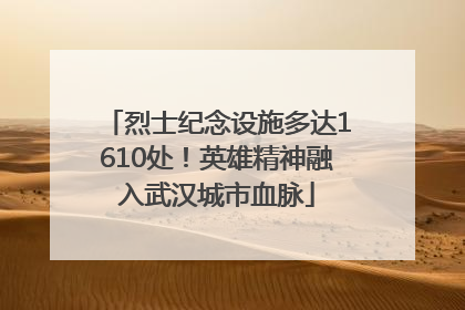 烈士纪念设施多达1610处！英雄精神融入武汉城市血脉
