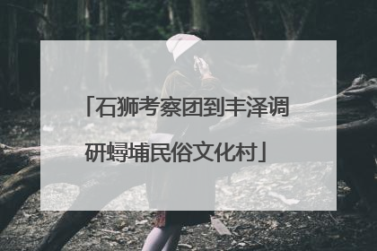 石狮考察团到丰泽调研蟳埔民俗文化村