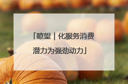 瞭望｜化服务消费潜力为强劲动力