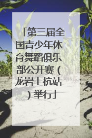 第三届全国青少年体育舞蹈俱乐部公开赛（龙岩上杭站）举行