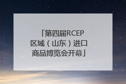 第四届RCEP区域（山东）进口商品博览会开幕