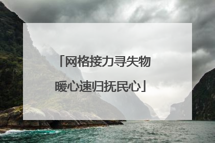网格接力寻失物 暖心速归抚民心