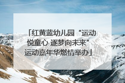 红黄蓝幼儿园“运动悦童心 逐梦向未来”运动嘉年华燃情举办