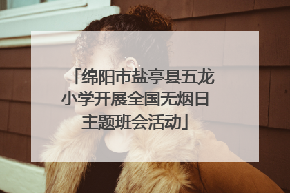 绵阳市盐亭县五龙小学开展全国无烟日主题班会活动