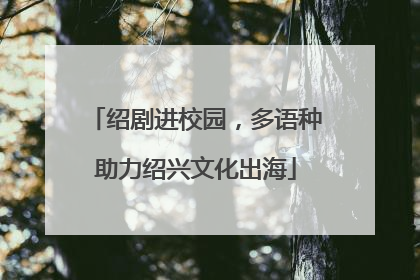 绍剧进校园，多语种助力绍兴文化出海