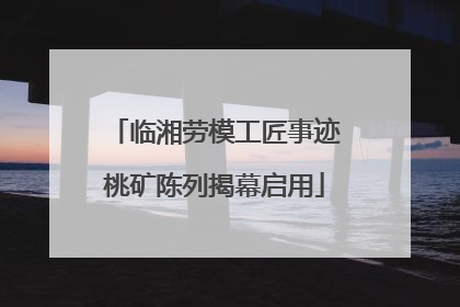 临湘劳模工匠事迹桃矿陈列揭幕启用