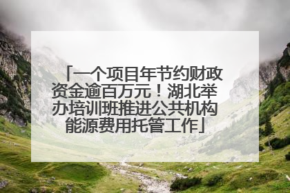 一个项目年节约财政资金逾百万元！湖北举办培训班推进公共机构能源费用托管工作