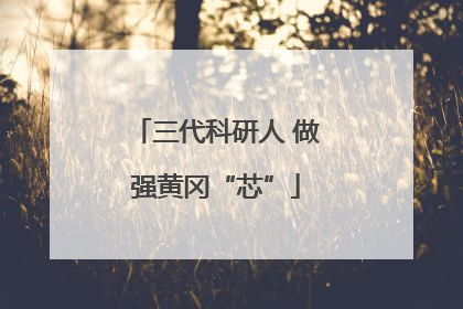 三代科研人 做强黄冈“芯”