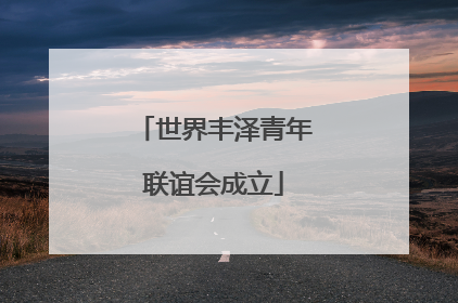 世界丰泽青年联谊会成立