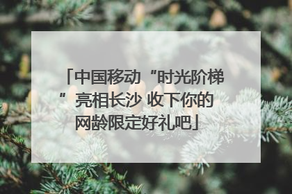 中国移动“时光阶梯”亮相长沙 收下你的网龄限定好礼吧