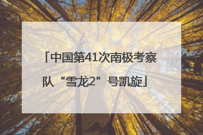 中国第41次南极考察队“雪龙2”号凯旋