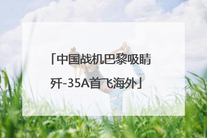 中国战机巴黎吸睛 歼-35A首飞海外