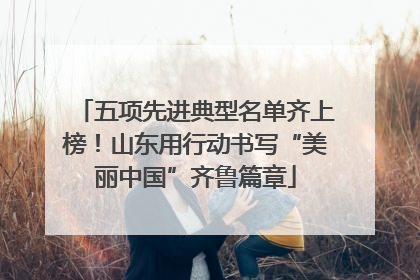 五项先进典型名单齐上榜！山东用行动书写“美丽中国”齐鲁篇章