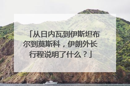 从日内瓦到伊斯坦布尔到莫斯科，伊朗外长行程说明了什么？