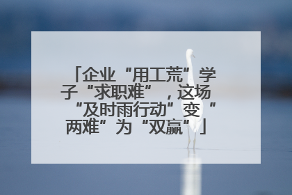 企业“用工荒”学子“求职难”，这场“及时雨行动”变“两难”为“双赢”