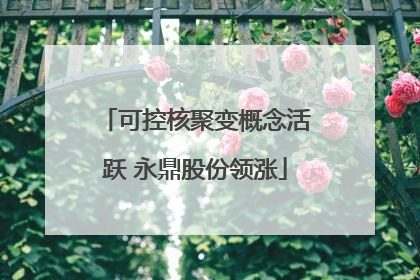可控核聚变概念活跃 永鼎股份领涨