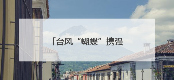 台风“蝴蝶”携强风雨来袭 海南电网全力保民生用电