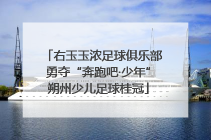 右玉玉浓足球俱乐部勇夺“奔跑吧·少年”朔州少儿足球桂冠