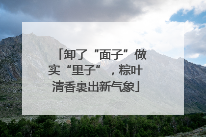 卸了“面子”做实“里子”，粽叶清香裹出新气象