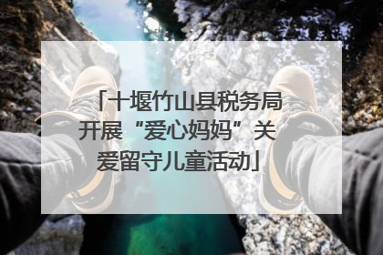 十堰竹山县税务局开展“爱心妈妈”关爱留守儿童活动