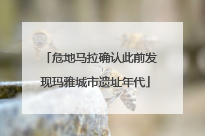 危地马拉确认此前发现玛雅城市遗址年代