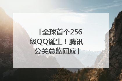全球首个256级QQ诞生！腾讯公关总监回应