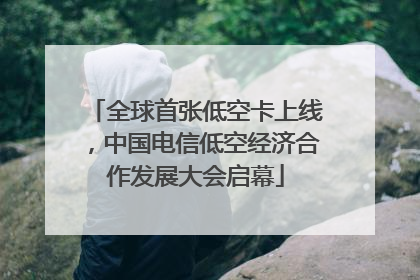 全球首张低空卡上线，中国电信低空经济合作发展大会启幕