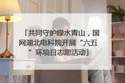 共同守护绿水青山，国网湖北电科院开展“六五”环境日志愿活动