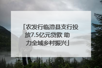 农发行临澧县支行投放7.5亿元贷款 助力全域乡村振兴