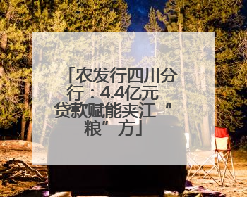 农发行四川分行：4.4亿元贷款赋能夹江“粮”方