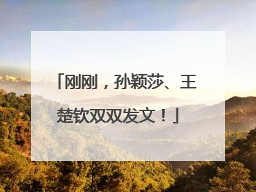 刚刚，孙颖莎、王楚钦双双发文！