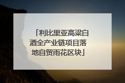 利比里亚高粱白酒全产业链项目落地自贸雨花区块