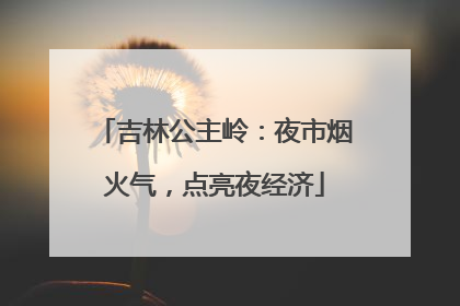 吉林公主岭：夜市烟火气，点亮夜经济
