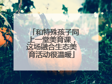 和特殊孩子同上一堂美育课，这场融合生态美育活动很温暖