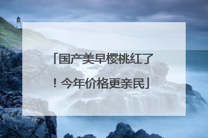 国产美早樱桃红了！今年价格更亲民