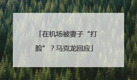 在机场被妻子“打脸”？马克龙回应
