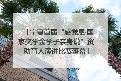 宁夏首届“感党恩·国家奖学金学子亲身说”资助育人演讲比赛落幕
