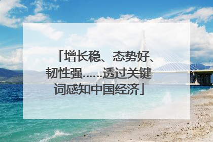 增长稳、态势好、韧性强……透过关键词感知中国经济