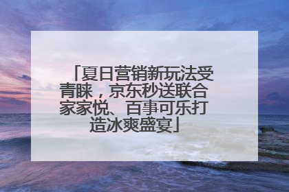 夏日营销新玩法受青睐，京东秒送联合家家悦、百事可乐打造冰爽盛宴