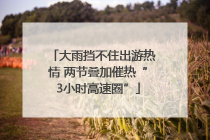 大雨挡不住出游热情 两节叠加催热“3小时高速圈”